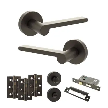 Click Here To Enlarge This Photo Of Atlantic - SPRO218UDB Senza Pari Darrio Door Handle Pack - Urban Dark Bronze
