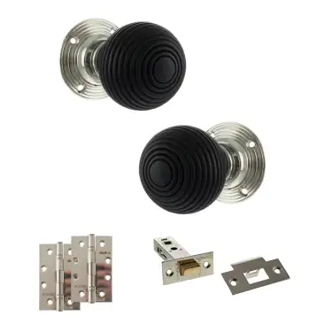Click Here To Enlarge This Photo Of Atlantic - OE60RREMKPN Old English Whitby Door Knob Pack - Polished Nickel