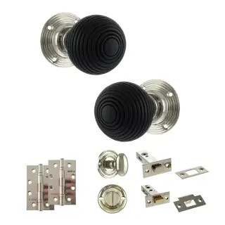 Atlantic - OE60RREMKPN Old English Whitby Door Knob Pack - Polished Nickel