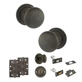 Atlantic - OE58MMKUB Old English Harrogate Door Knob Pack - Urban Bronze