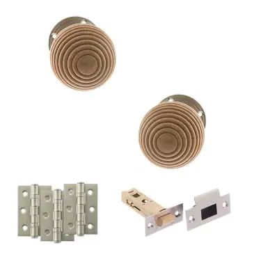 Click Here To Enlarge This Photo Of Atlantic - OE57RMKSN Old English Bridlington Door Knob Pack - Satin Nickel