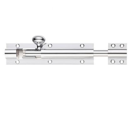 Click Here To Enlarge This Photo Of FB65CP - Zoo Hardware Fulton & Bray Architectural Barrel Bolt 600mm x 38mm Polished Chrome
