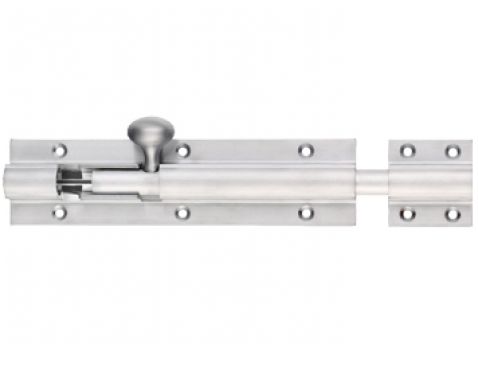 Click Here To Enlarge This Photo Of FB65SC - Zoo Hardware Fulton & Bray Architectural Barrel Bolt 600mm x 38mm Satin Chrome