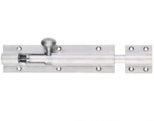 FB65SC - Zoo Hardware Fulton & Bray Architectural Barrel Bolt 600mm x 38mm Satin Chrome