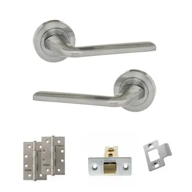 Click Here To Enlarge This Photo Of Atlantic - ECO60SC Eco Surf Door Handle Pack - Satin Chrome