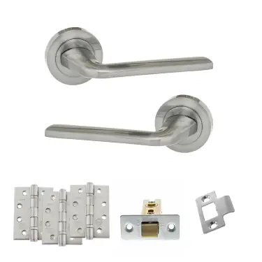 Click Here To Enlarge This Photo Of Atlantic - ECO60SC Eco Surf Door Handle Pack - Satin Chrome