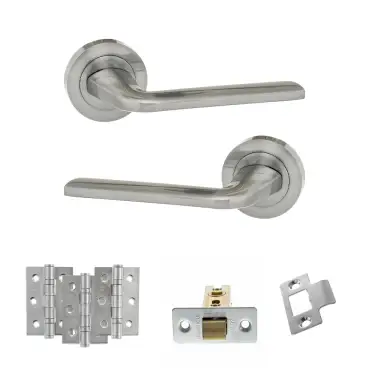 Click Here To Enlarge This Photo Of Atlantic - ECO60SC Eco Surf Door Handle Pack - Satin Chrome