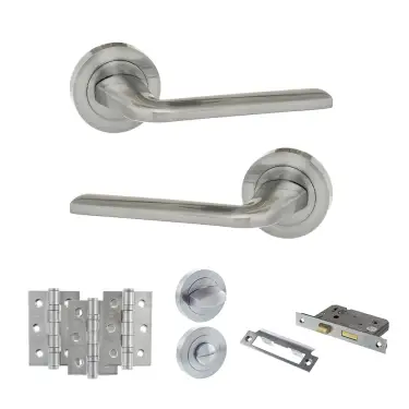 Click Here To Enlarge This Photo Of Atlantic - ECO60SC Eco Surf Door Handle Pack - Satin Chrome