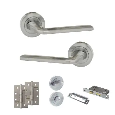 Click Here To Enlarge This Photo Of Atlantic - ECO60SC Eco Surf Door Handle Pack - Satin Chrome