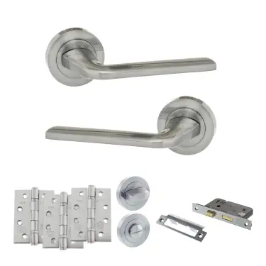 Click Here To Enlarge This Photo Of Atlantic - ECO60SC Eco Surf Door Handle Pack - Satin Chrome