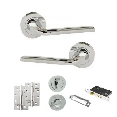 Click Here To Enlarge This Photo Of Atlantic - ECO60PC Eco Surf Door Handle Pack - Polished Chrome