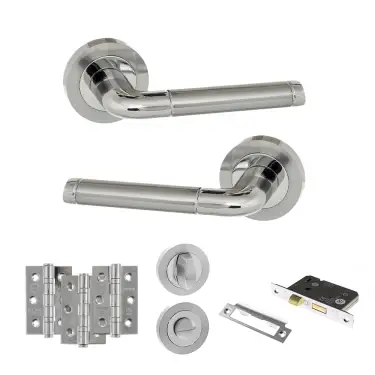 Click Here To Enlarge This Photo Of Atlantic - ECO40SCPC Eco Ocean Door Handle Pack - Satin Chrome/Polished Chrome