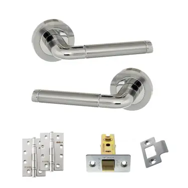 Click Here To Enlarge This Photo Of Atlantic - ECO40SCPC Eco Ocean Door Handle Pack - Satin Chrome/Polished Chrome