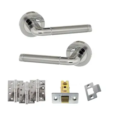 Click Here To Enlarge This Photo Of Atlantic - ECO40SCPC Eco Ocean Door Handle Pack - Satin Chrome/Polished Chrome