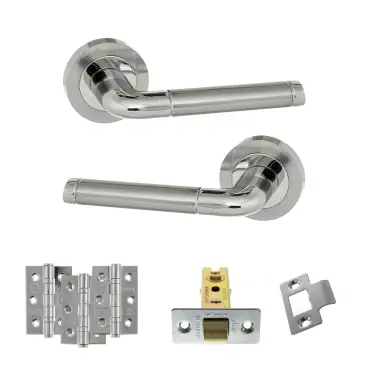 Click Here To Enlarge This Photo Of Atlantic - ECO40SCPC Eco Ocean Door Handle Pack - Satin Chrome/Polished Chrome