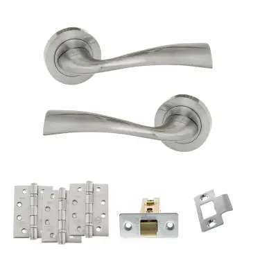 Click Here To Enlarge This Photo Of Atlantic - ECO30PC Eco Wave Door Handle Pack - Polished Chrome