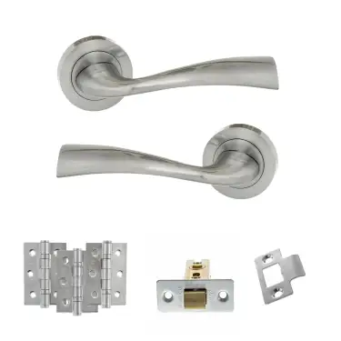 Click Here To Enlarge This Photo Of Atlantic - ECO30PC Eco Wave Door Handle Pack - Polished Chrome