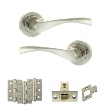 Click Here To Enlarge This Photo Of Atlantic - ECO20SNNP Eco Aqua Door Handle Pack - Satin Nickel/Nickel Plate