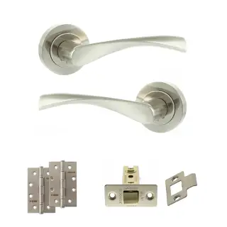 Atlantic - ECO20SNNP Eco Aqua Door Handle Pack - Satin Nickel/Nickel Plate