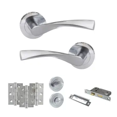 Click Here To Enlarge This Photo Of Atlantic - ECO20SC Eco Aqua Door Handle Pack - Satin Chrome