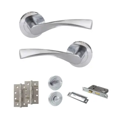 Click Here To Enlarge This Photo Of Atlantic - ECO20SC Eco Aqua Door Handle Pack - Satin Chrome