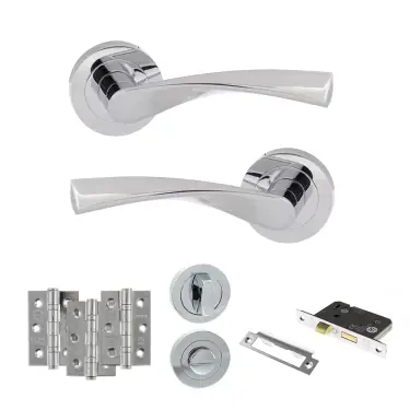 Click Here To Enlarge This Photo Of Atlantic - ECO20PC Eco Aqua Door Handle Pack - Polished Chrome