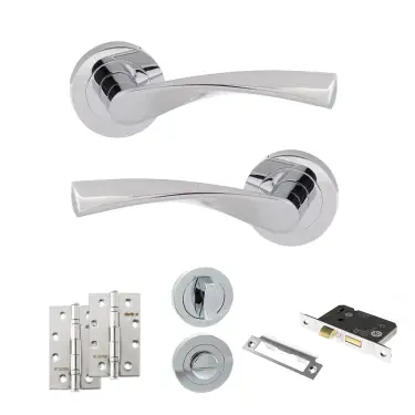 Click Here To Enlarge This Photo Of Atlantic - ECO20PC Eco Aqua Door Handle Pack - Polished Chrome