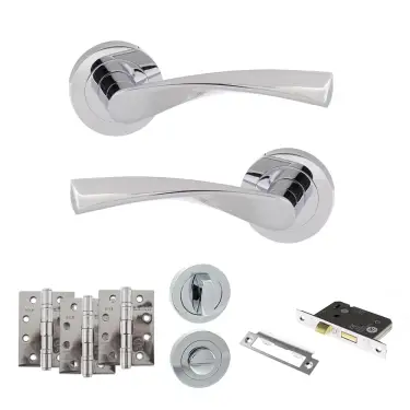 Click Here To Enlarge This Photo Of Atlantic - ECO20PC Eco Aqua Door Handle Pack - Polished Chrome