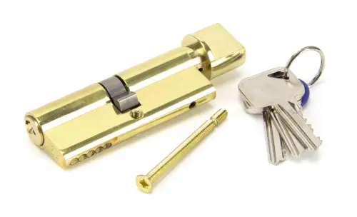 Click Here To Enlarge This Photo Of 91871 From The Anvil Brass 40/40 Euro Profile Cylinder & Turn