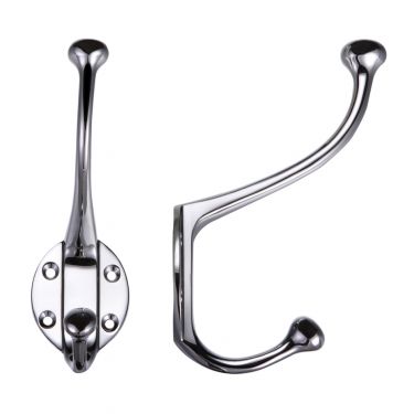 Click Here To Enlarge This Photo Of FB72CP - Zoo Hardware Fulton & Bray Hat and Coat Hook Polished Chrome