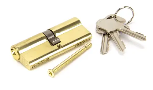 Click Here To Enlarge This Photo Of 91855 From The Anvil Brass 40/40 Euro Profile Double Cylinder