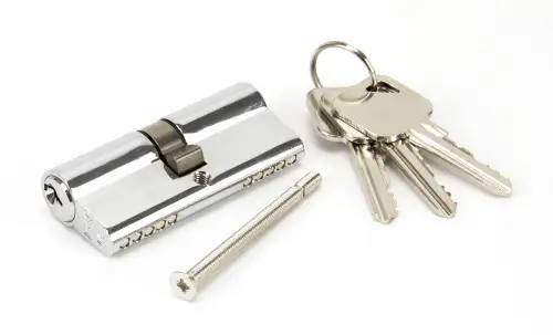 Click Here To Enlarge This Photo Of 91858 From The Anvil Polished Chrome 35/35 Euro Profile Double Cylinder