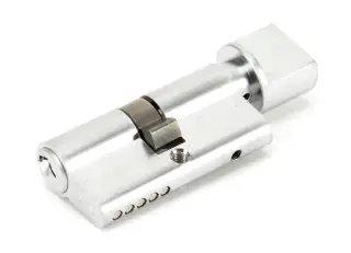 91866 From The Anvil Satin Chrome 30/30 Euro Profile Cylinder & Turn