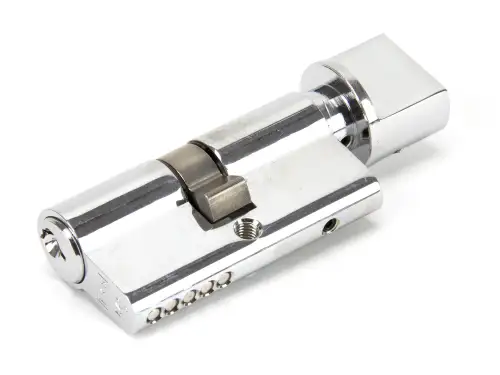 Click Here To Enlarge This Photo Of 91868 From The Anvil Polished Chrome 30/30 Euro Profile Cylinder & Turn