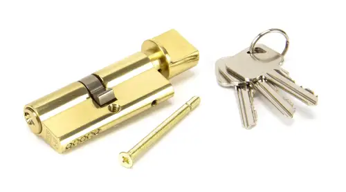 Click Here To Enlarge This Photo Of 91869 From The Anvil Brass 35/35 Euro Profile Cylinder & Turn