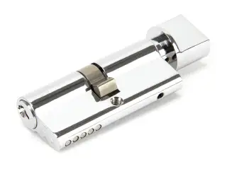 91870 From The Anvil Polished Chrome 35/35 Euro Profile Cylinder & Turn