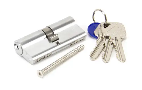 Click Here To Enlarge This Photo Of 90213 From The Anvil Satin Chrome 35/35 Euro Profile Double Cylinder