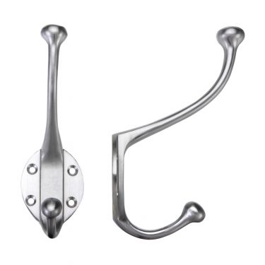 Click Here To Enlarge This Photo Of FB72SC - Zoo Hardware Fulton & Bray Hat and Coat Hook Satin Chrome