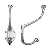 FB72SC - Zoo Hardware Fulton & Bray Hat and Coat Hook Satin Chrome