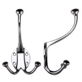 FB73CP - Zoo Hardware Fulton & Bray Double Hat and Coat Hook Polished Chrome