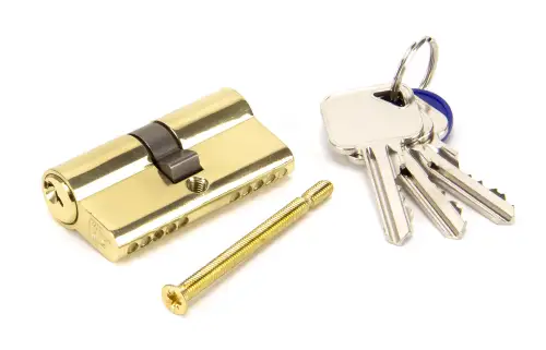 Click Here To Enlarge This Photo Of 46245 From The Anvil Brass 30/30 5pin Euro Profile Double Cylinder (Keyed Alike)