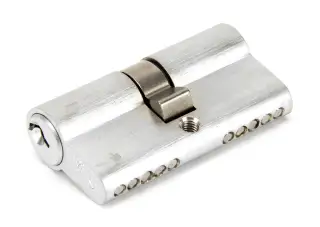 46247 From The Anvil Satin Chrome 30/30 5pin Euro Profile Double Cylinder (Keyed Alike)