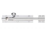 FB75CP - Zoo Hardware Fulton & Bray Architectural (Heavy Duty) Barrel Bolt 200mm x 50mm Polished Chrome