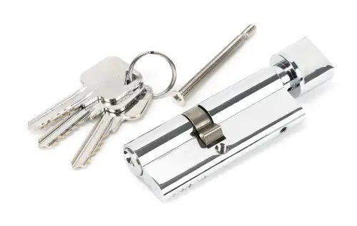 Click Here To Enlarge This Photo Of 46264 From The Anvil Polished Chrome 35/45T 5pin Euro Profile Cylinder & Turn