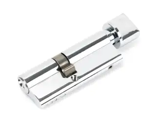 46264 From The Anvil Polished Chrome 35/45T 5pin Euro Profile Cylinder & Turn
