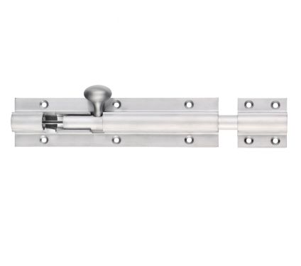 Click Here To Enlarge This Photo Of FB75SC - Zoo Hardware Fulton & Bray Architectural (Heavy Duty) Barrel Bolt 200mm x 50mm Satin Chrome