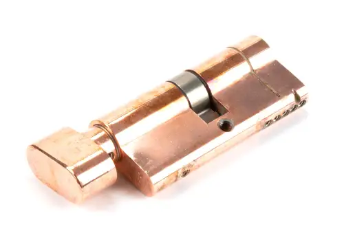 Click Here To Enlarge This Photo Of 45869 From The Anvil Polished Bronze 35/35 5pin Euro Profile Cylinder & Turn (Keyed Alike)