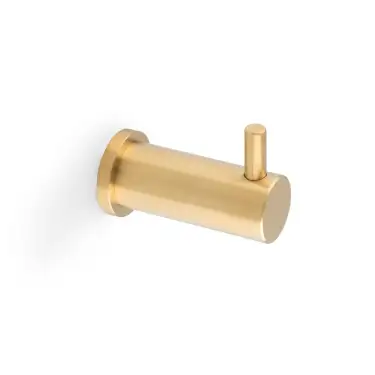 Click Here To Enlarge This Photo Of AW777SBPVD - Alexander & Wilks Plain Robe Hook - Satin Brass PVD