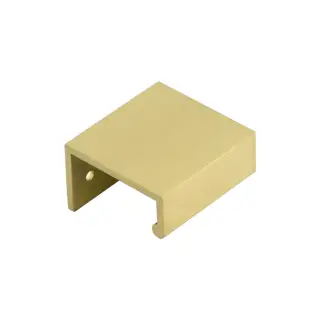 BUR910SB - Frelan Hardware Burlington 50mm Satin Brass Angled Edge Pull