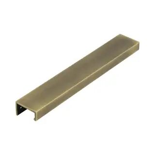 BUR912AB - Frelan Hardware Burlington 300mm Antique Brass Angled Edge Pull